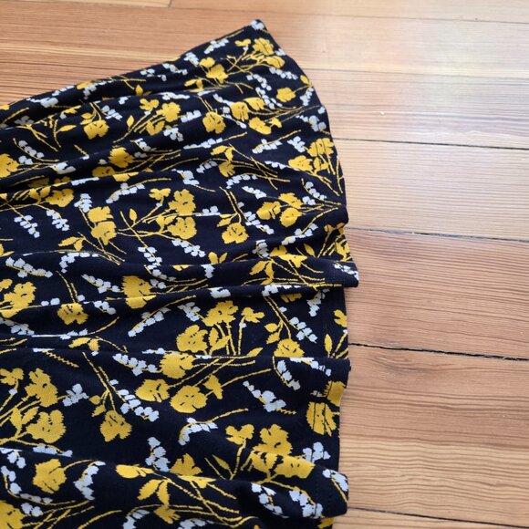 Maeve Anthropologie Floral Fit & Flare Dress Hook & Eye Front Rayon Stretch XS - Picture 5 of 12